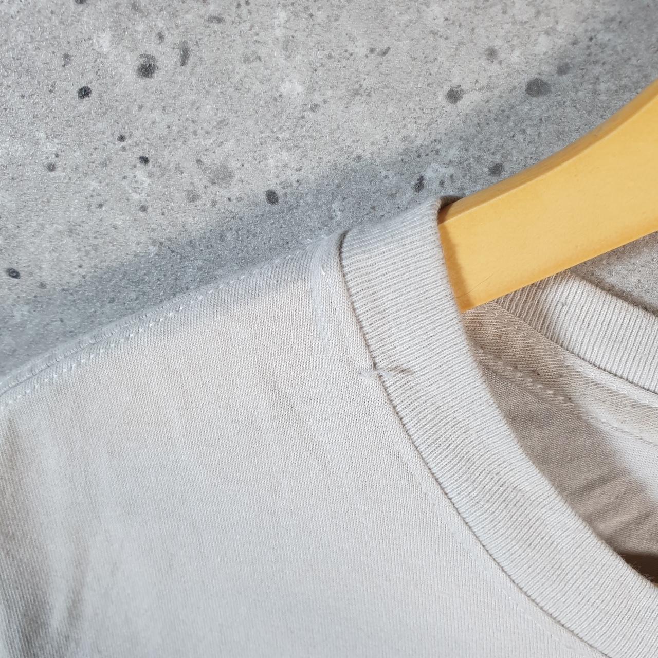 Vintage Nike Dri Fit Spellout T Shirt Men’s Medium Beige Graphic Swoosh Athletic