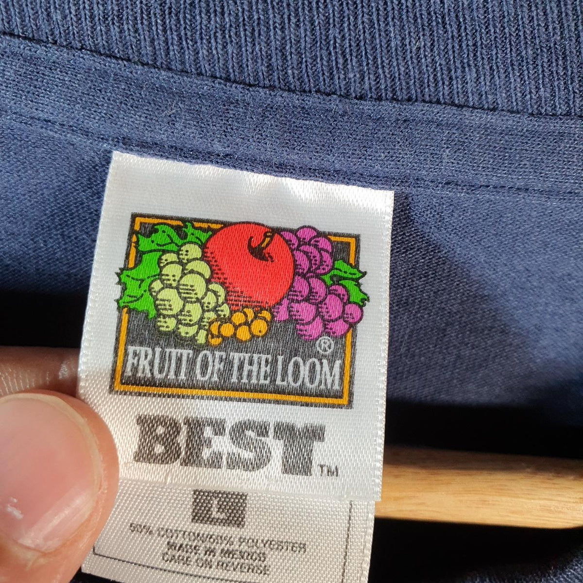 Vintage Fruit of the Loom Piranhas Great Swim 1997 Single Stitch T Shirt Men’s Large Blue C9475