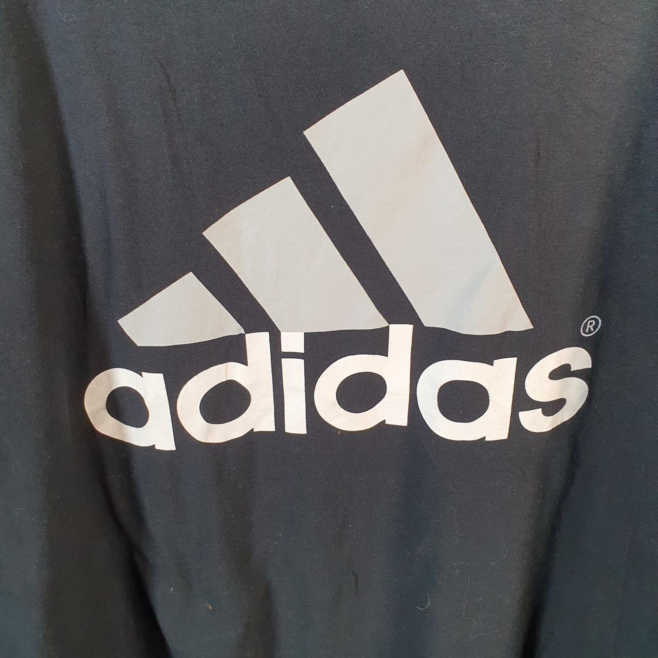 Vintage Adidas Go To T Shirt Men’s 2XL Black Three Stripes Logo Athletic