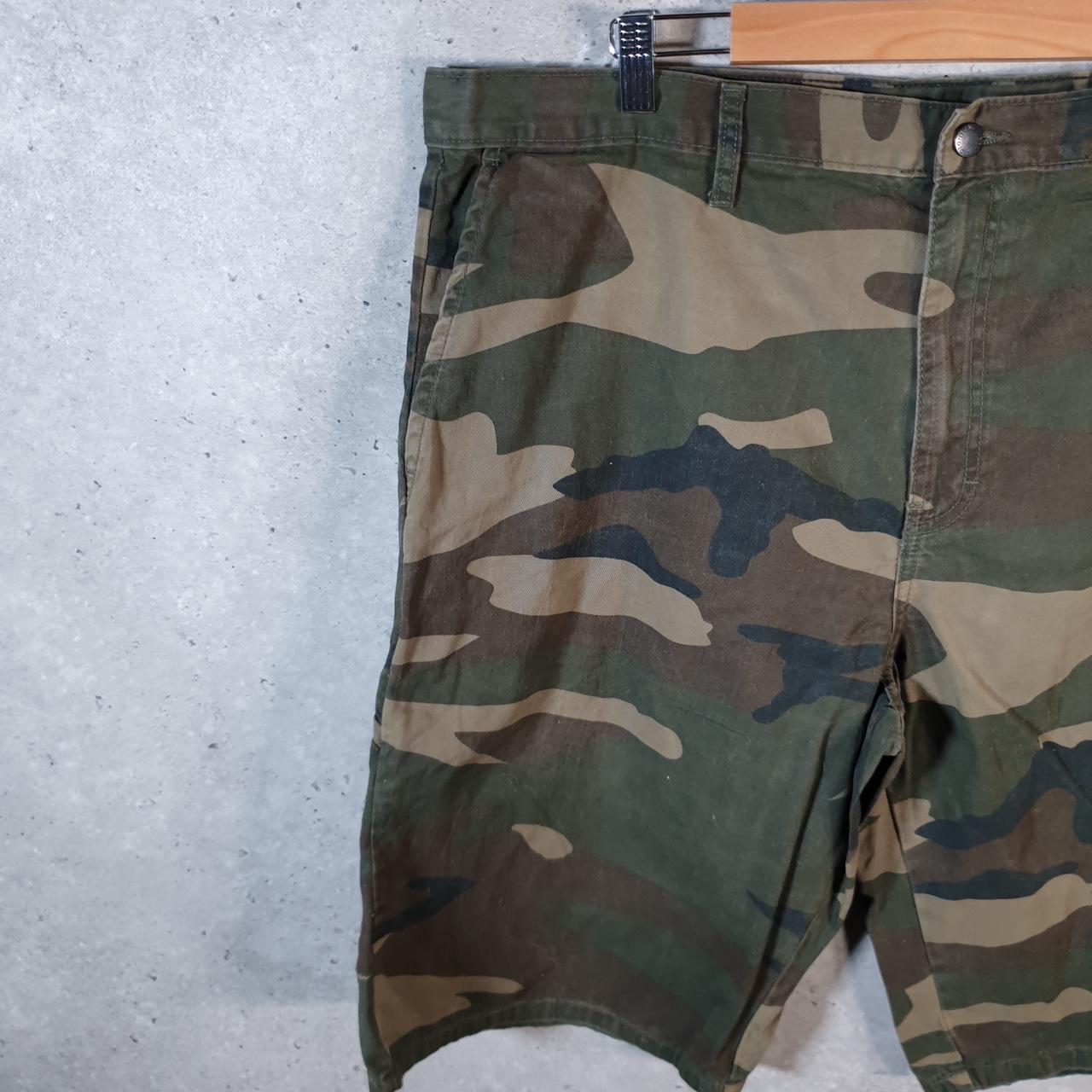 Vintage Dickies Baggy Chino Shorts Jorts Cargo Mens W40 Camouflage Loose Fit