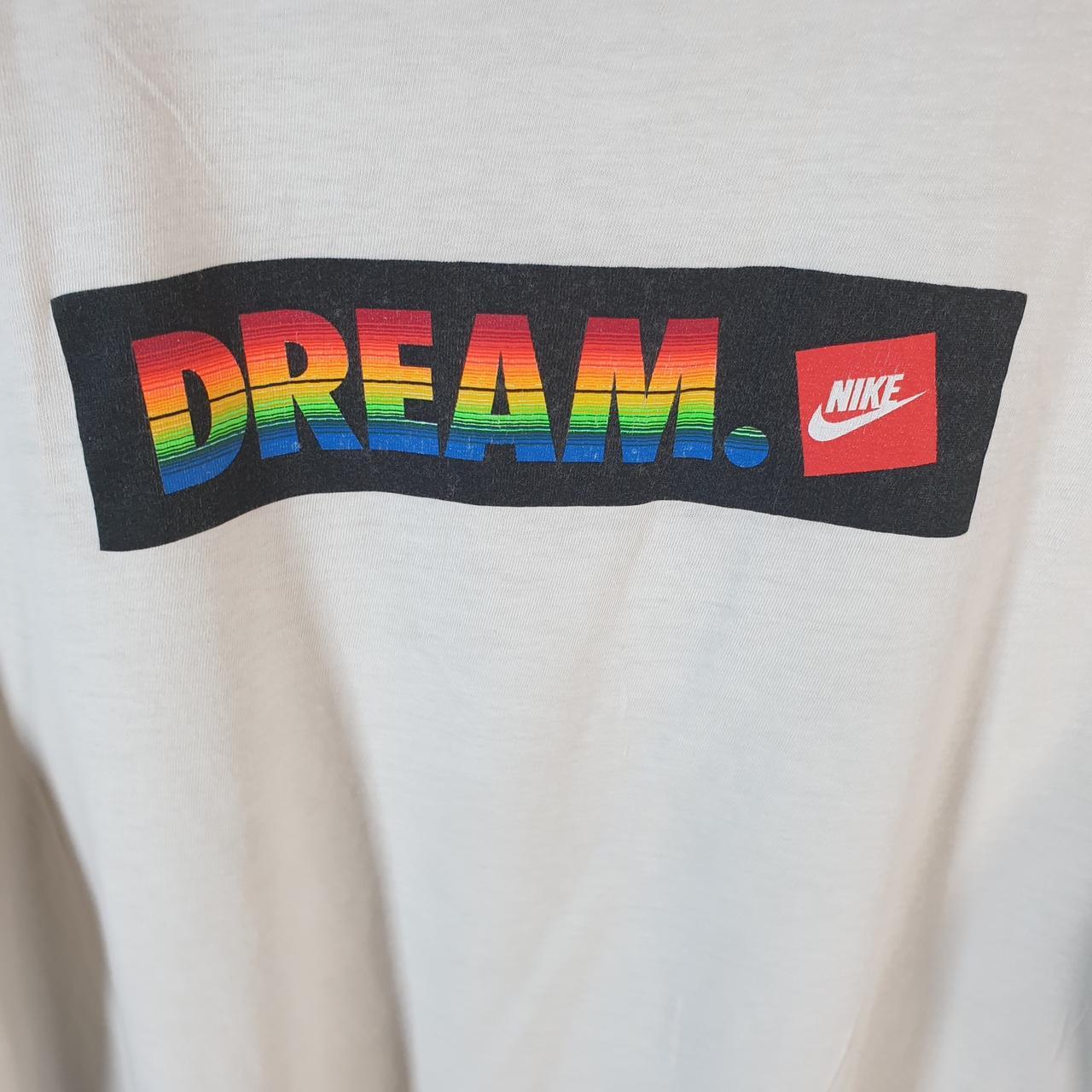 Vintage Nike Club Dream T Shirt Men’s Large White Logo Swoosh Athletic