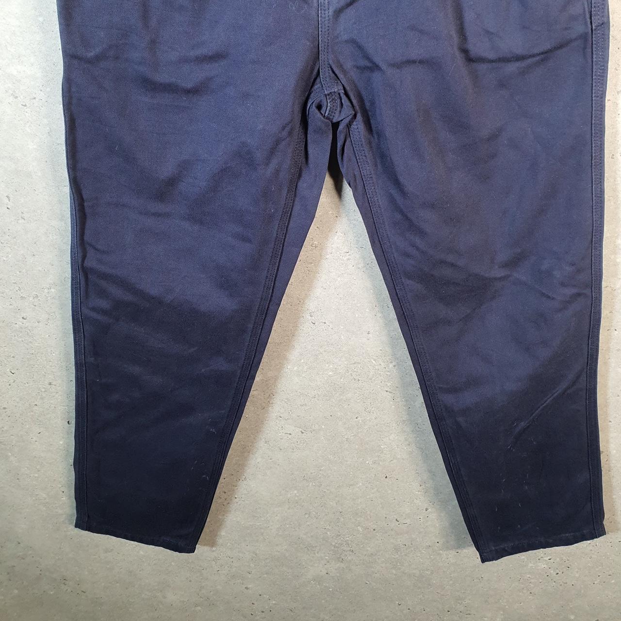 Vintage Carhartt Abbott Carpenter Trousers Mens W28 L28 Navy Blue Relaxed Fit Workwear USA