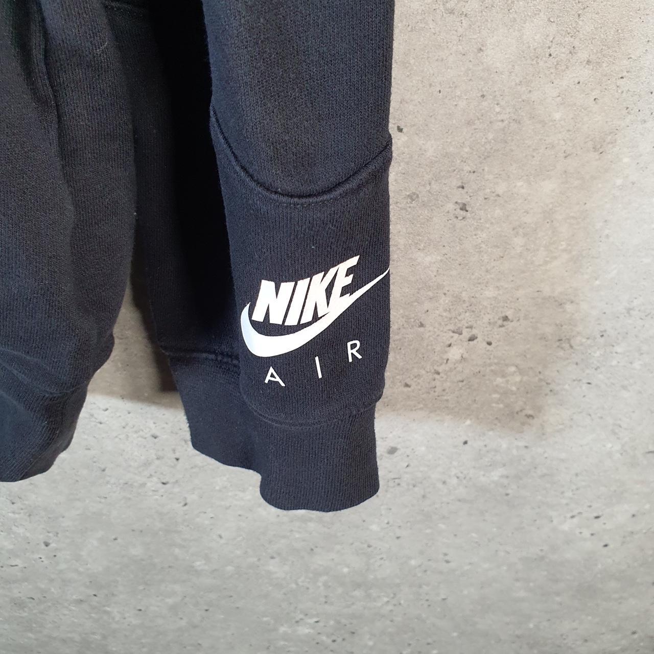 Vintage Nike Air Hoodie Men’s Medium Black Swoosh Y2K Pullover Logo