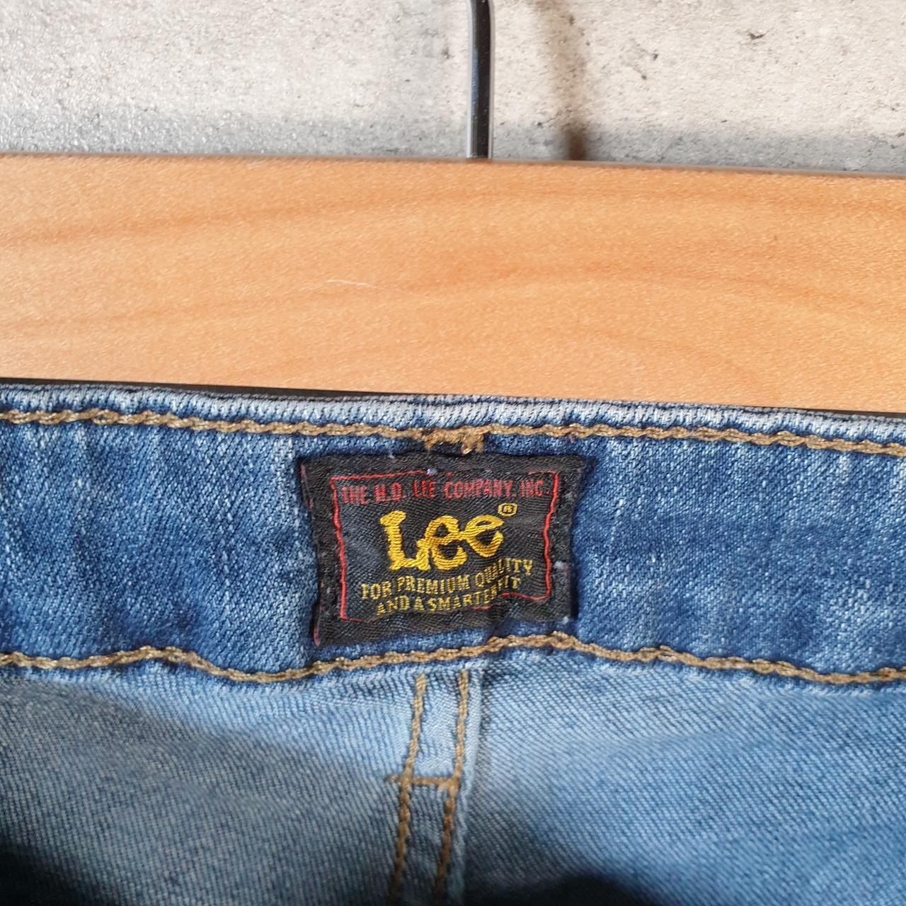 Vintage Lee Baggy Shorts Jorts Cargo Womens W32 Blue Relaxed Denim