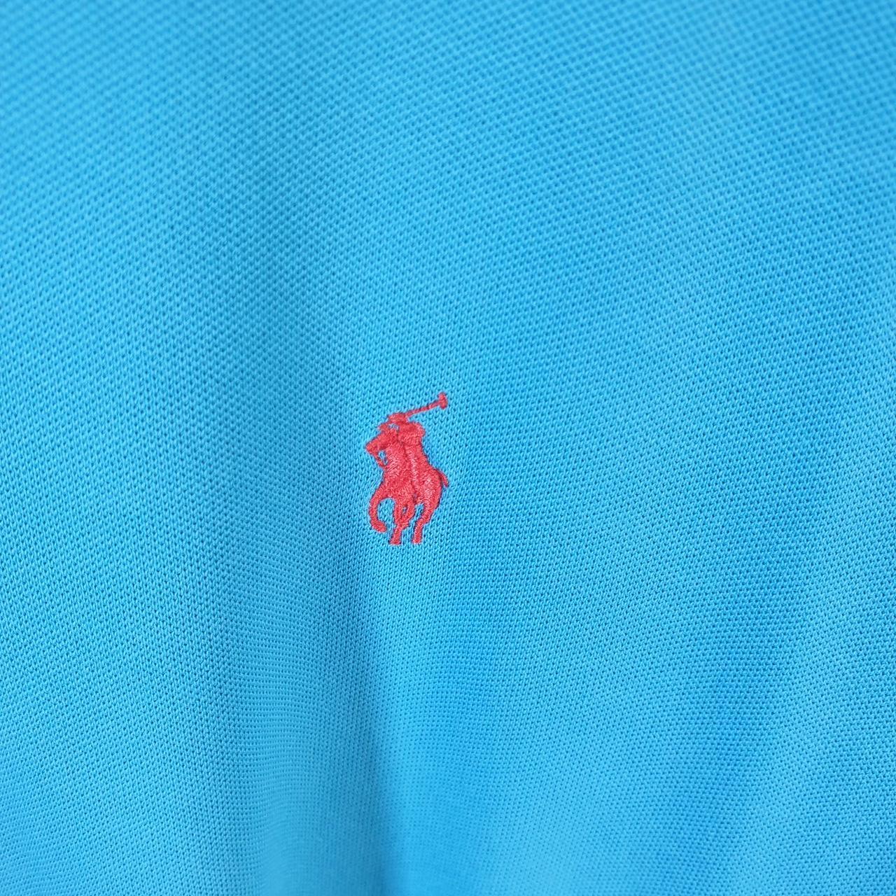 Vintage Ralph Lauren Polo Golf Shirt Mens XL Blue Casual Cotton Pro Fit Pony
