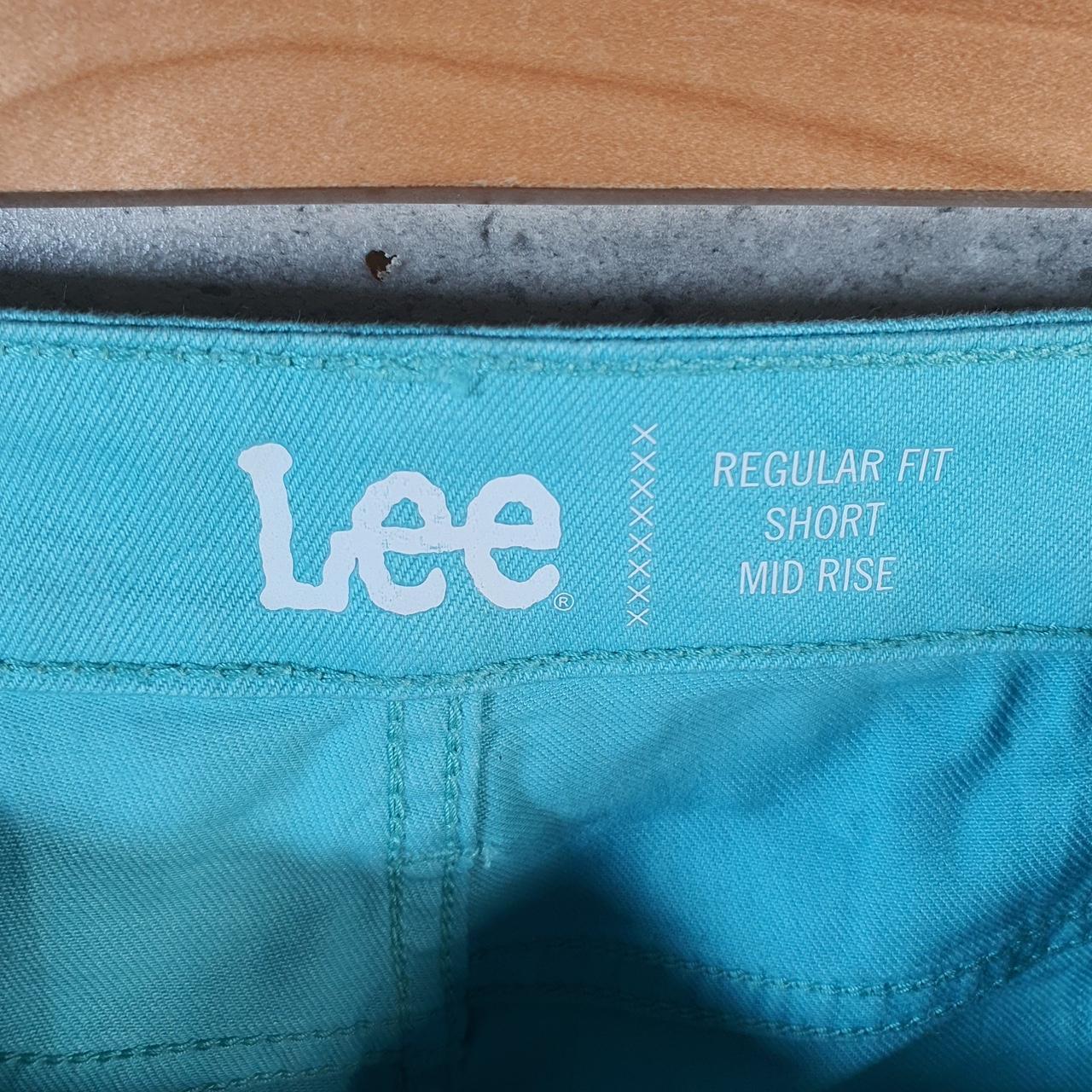 Vintage Lee Baggy Shorts Jorts Cargo Womens W36 Blue Relaxed Cargo