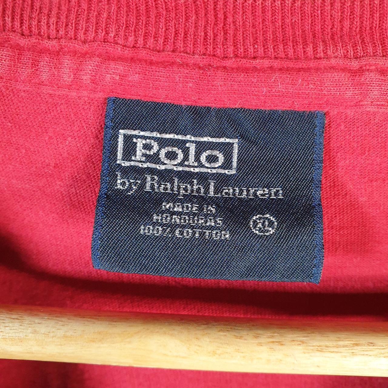 Vintage Ralph Lauren Polo T Shirt Men’s XL Red Embroidered Classic Fit Pony C8572