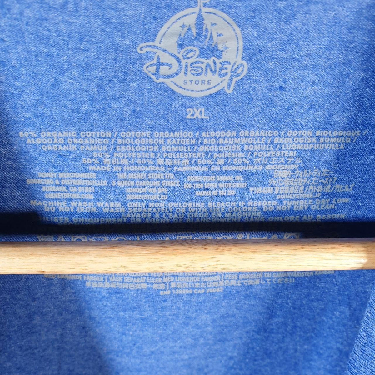 Vintage Disney Land Mickey Mouse T Shirt Womens  2XL Blue Graphic Cartoon C9780