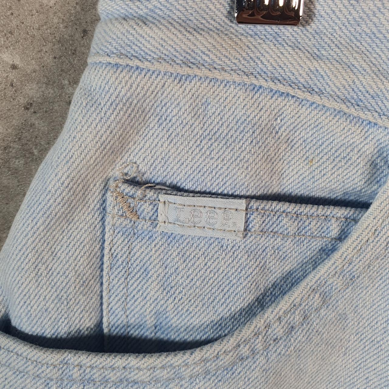 Vintage Lee Low Rise Baggy Shorts Jorts Cargo Womens W24 Blue Relaxed Denim A4568