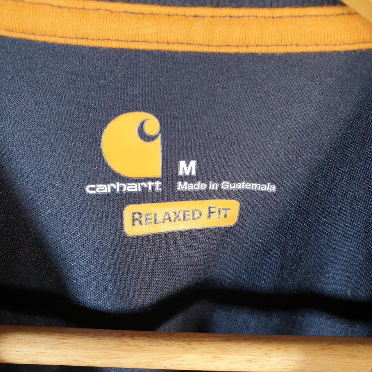 Vintage Carhartt Pocket T Shirt Men’s Medium Navy Blue Workwear Chore Utility Relaxed Fit C9297
