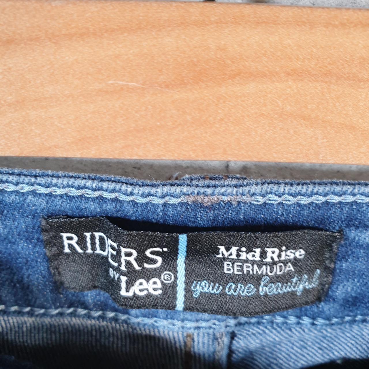 Vintage Lee Baggy Shorts Jorts Cargo Womens W32 Blue Relaxed Denim