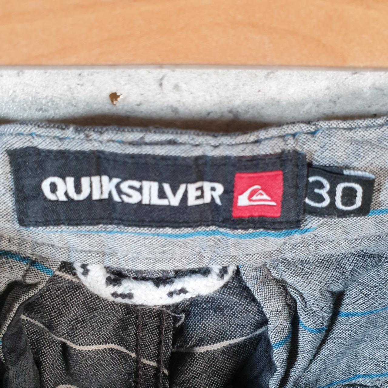 Vintage Quiksilver Chino Shorts Jorts Cargo Men’s W30 Grey Baggy Cotton