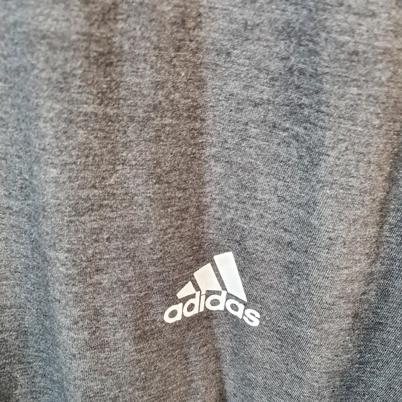 Vintage Adidas Golf T Shirt Men’s XL Grey Three Stripes Logo Athletic