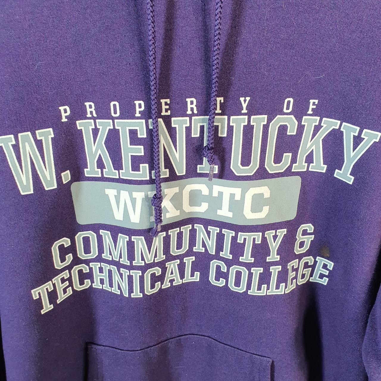 Vintage Champion Hoodie Men’s Medium Purple Pro Sport Pullover Kentucky College