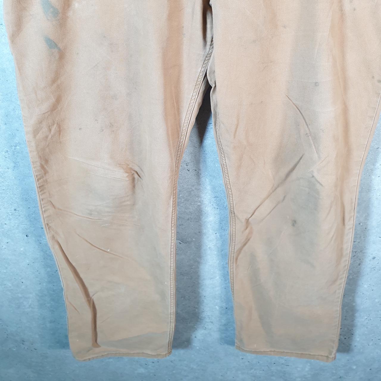 Vintage Carhartt Carpenter Trousers Mens W40 L30 Brown Relaxed Fit Workwear