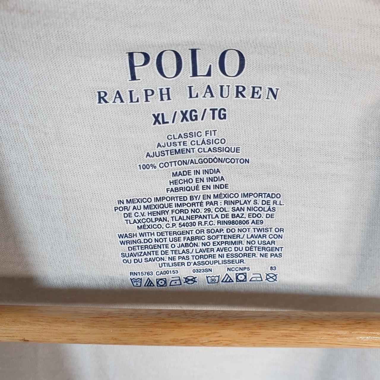 Vintage Ralph Lauren Polo Sport T Shirt Men’s XL White Classic Fit Embroidered Pony C9156
