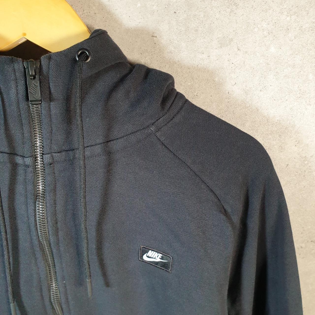 Vintage Nike Club 1/4 Zip Embroidered Hoodie Men’s XL Black Swoosh Y2K Pullover