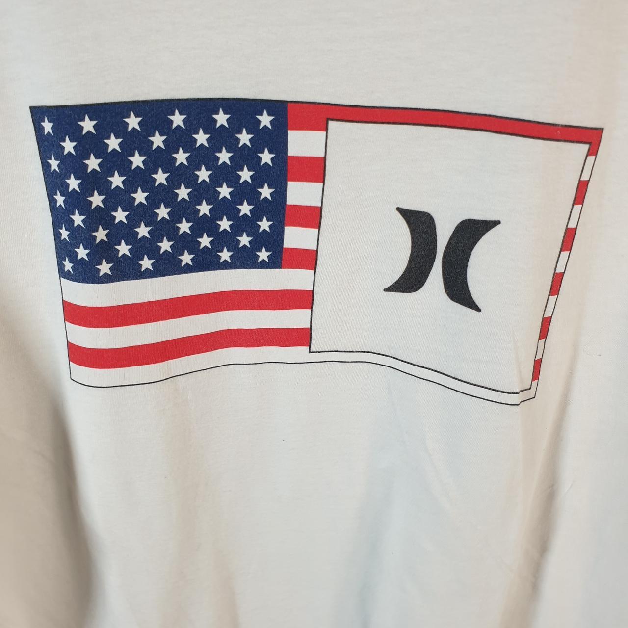 Vintage Hurley Graphic T Shirt Men’s Medium White Casual Sports Logo Athletic