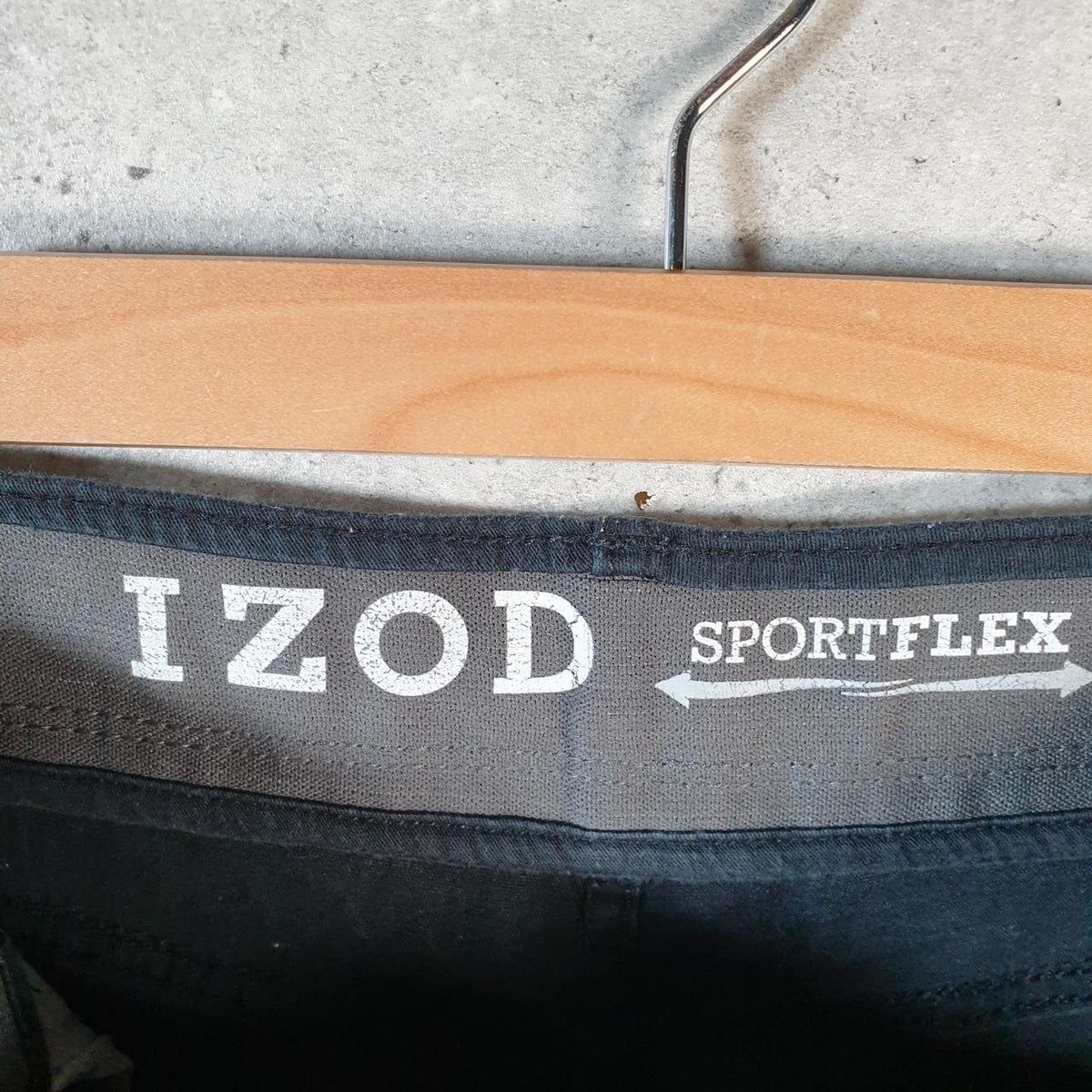 Vintage Izod Golf Chino Shorts Jorts Cargo Men’s W38 Black Baggy Cotton