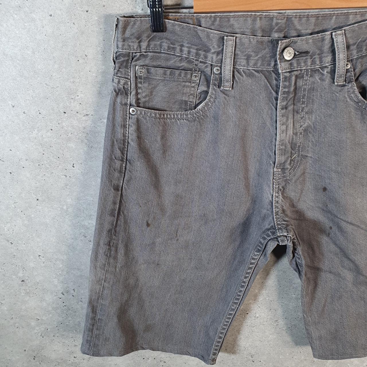 Vintage Levi’s 569 Baggy Shorts Jorts Cargo Mens W32 Grey Relaxed Denim
