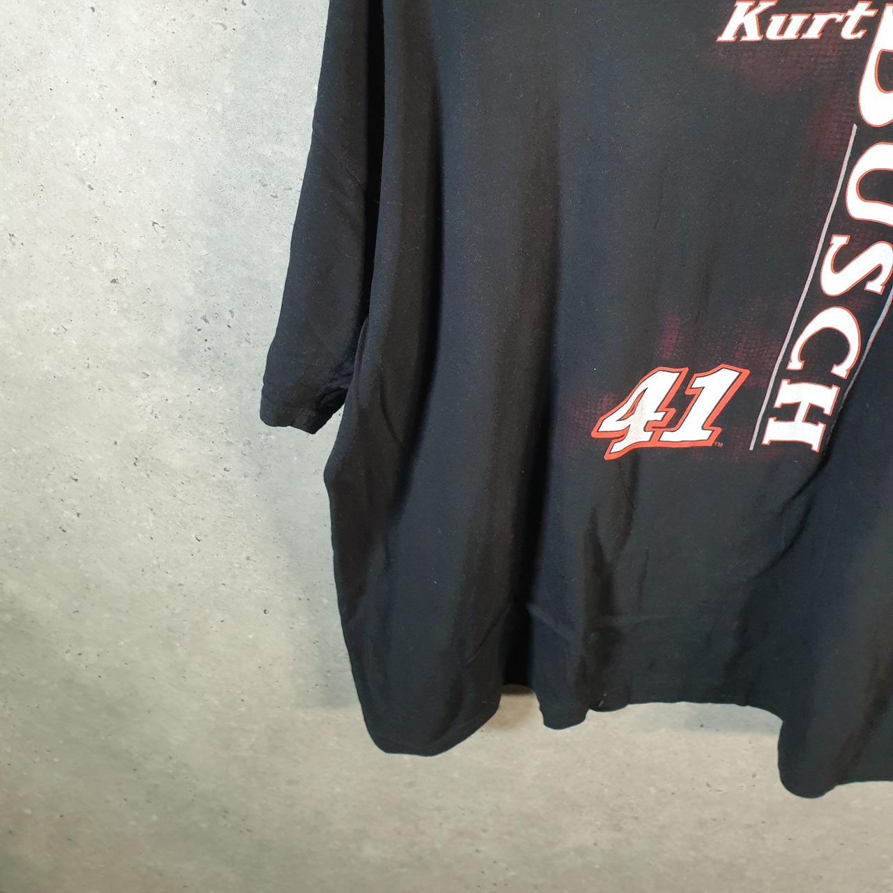 Vintage Kurt Busch USA Nascar Graphic T Shirt Men’s 2XL Black American Racing
