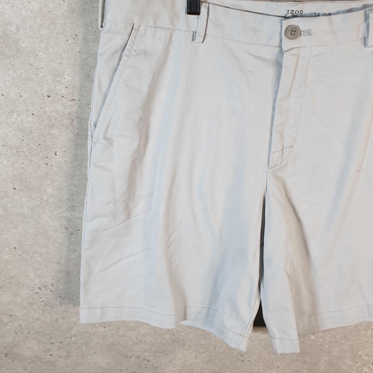 Vintage Izod Shorts Jorts Cargo Men’s W34 Beige Baggy Cotton