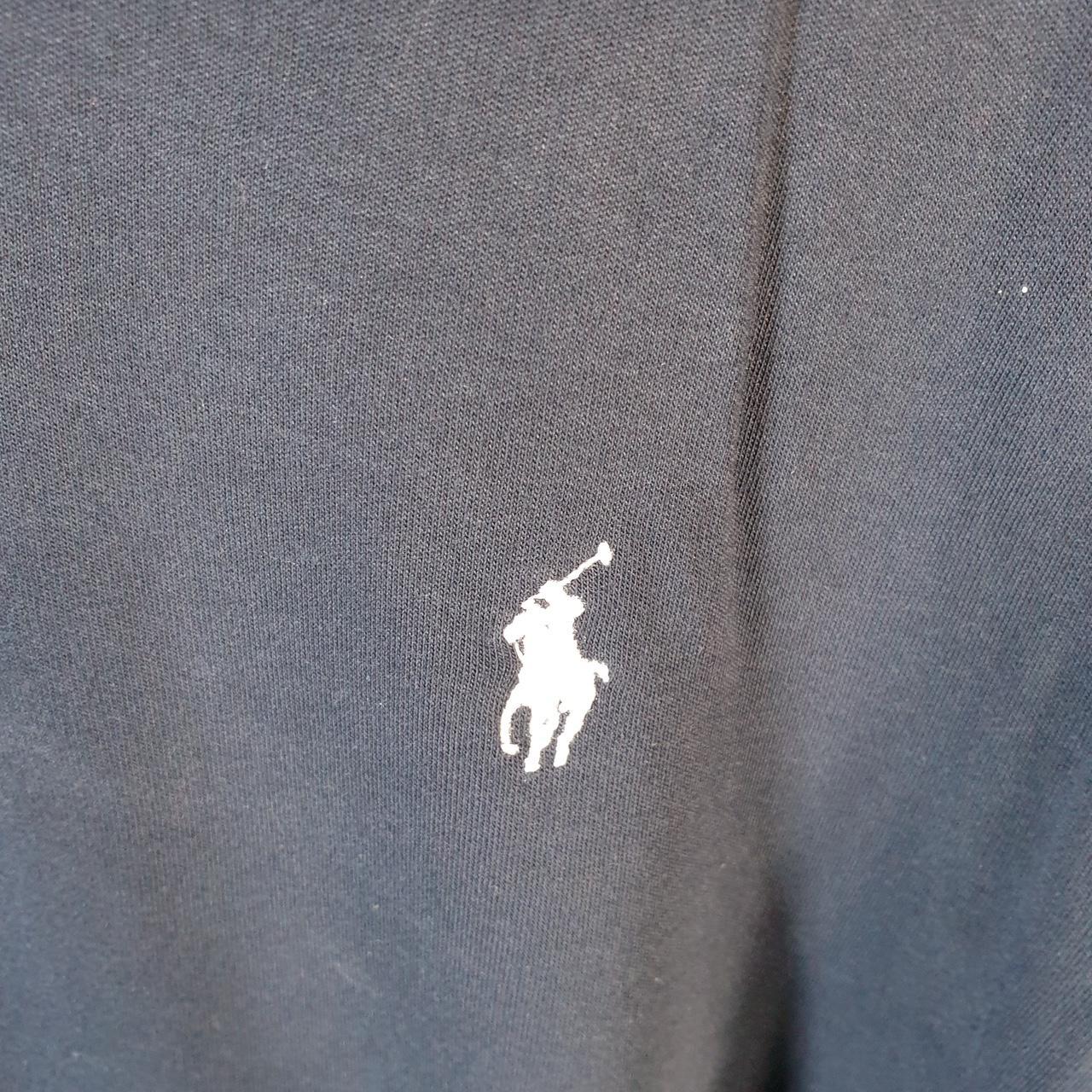 Vintage Ralph Lauren Polo Sweatshirt Men’s Large Navy Blue Cotton Full Zip Pony