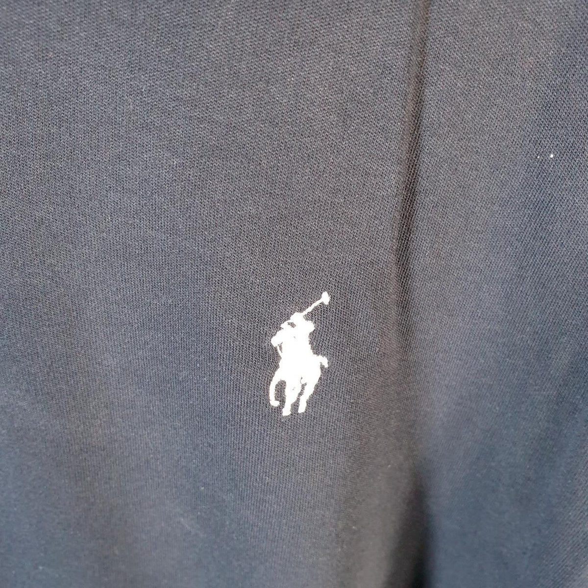 Vintage Ralph Lauren Polo Sweatshirt Men’s Large Navy Blue Cotton Full Zip Pony