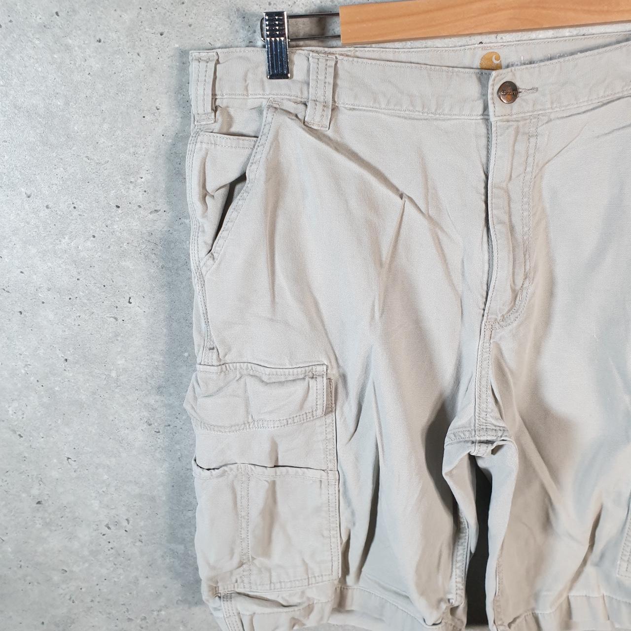 Vintage Carhartt Baggy Carpenter Shorts Jorts Cargo Men’s W38 Brown Relaxed Fit Workwear