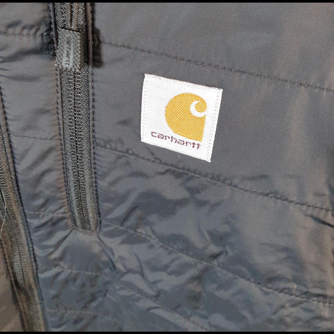 Carhartt Puffer Jacket Mens XL Black Down Rain Defender Padded