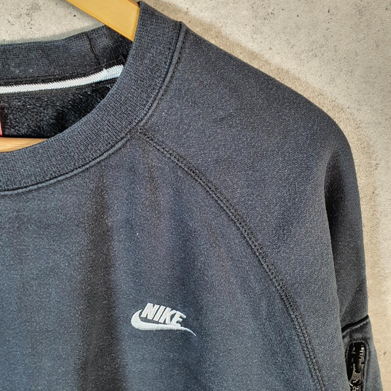 Vintage Nike Club Embroidered Sweatshirt Men’s XL Black Swoosh Y2K Pullover Logo