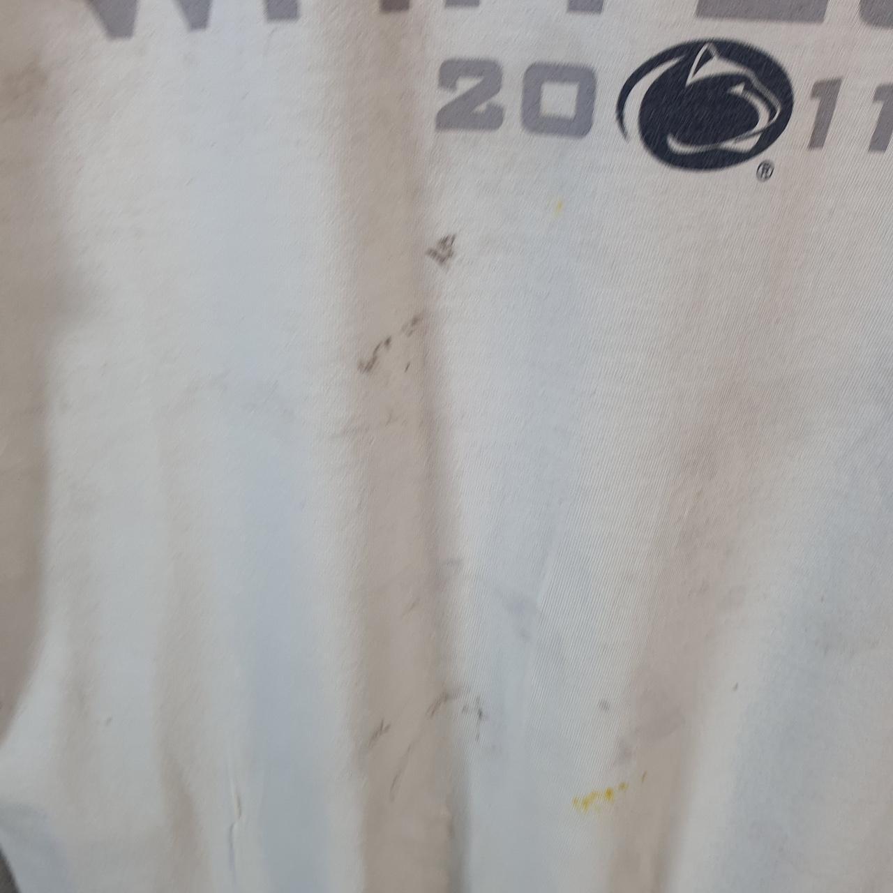 Vintage Nike Penn State 2014 Whiteout T Shirt Men’s Small White Logo Swoosh Athletic
