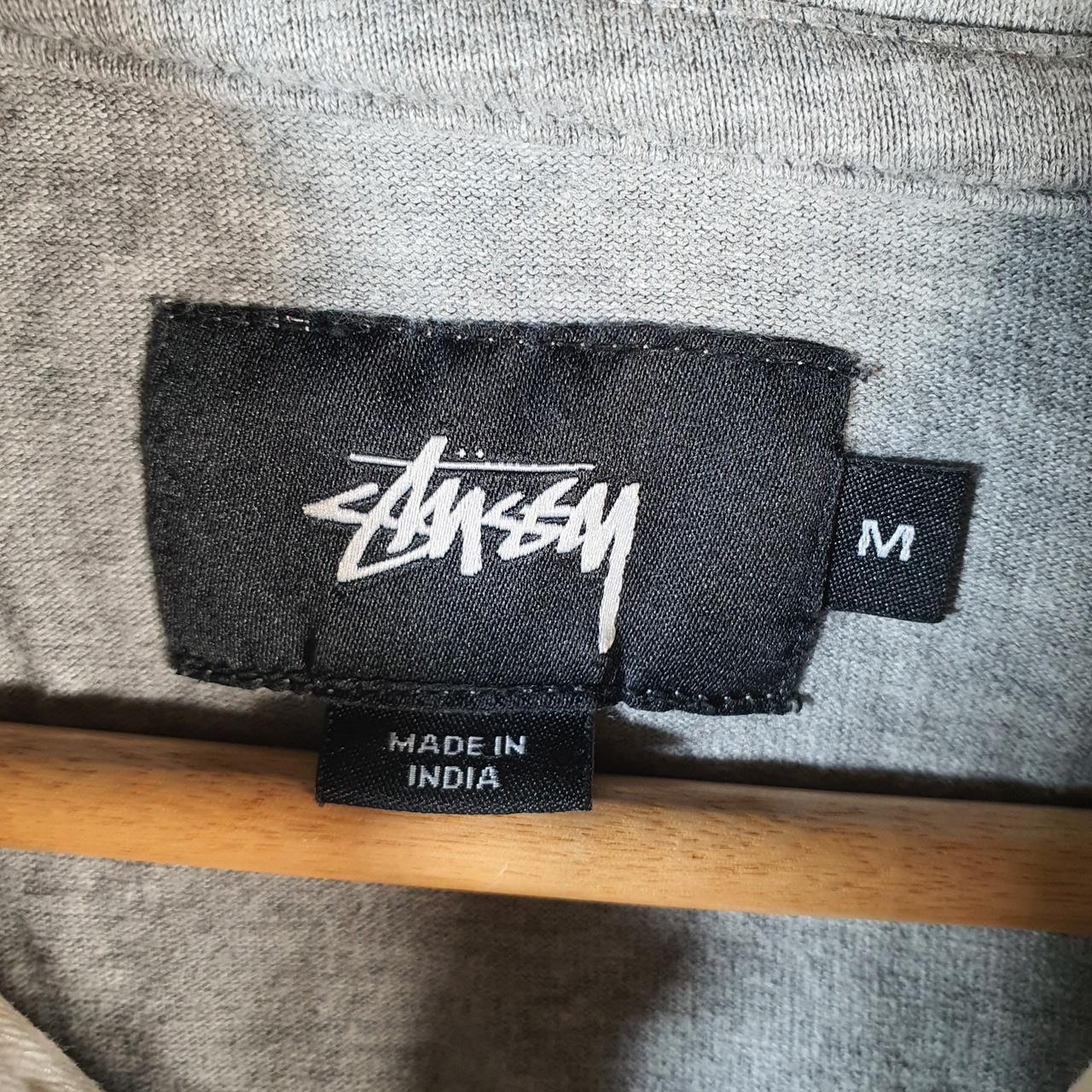 Vintage Stussy Spellout Hoodie Men’s Medium Grey Pullover Spellout Logo