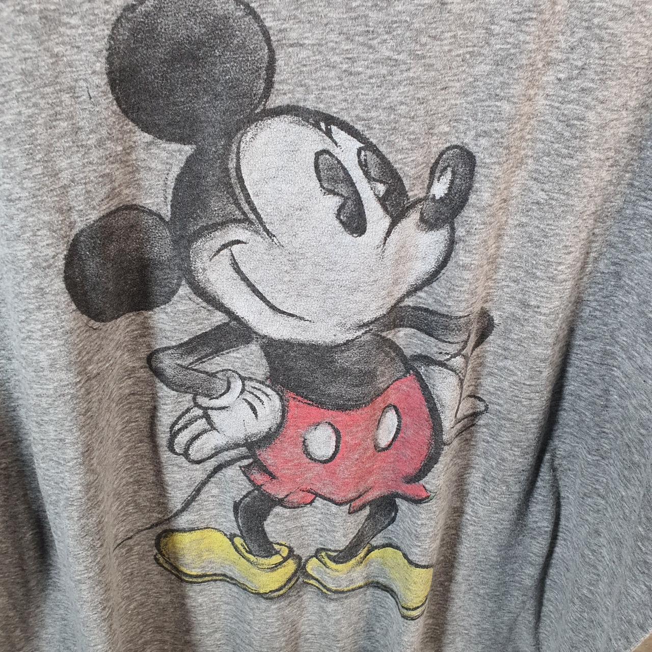 Vintage Disney Land Mickey Mouse T Shirt Men’s 3XL Grey Graphic Cartoon