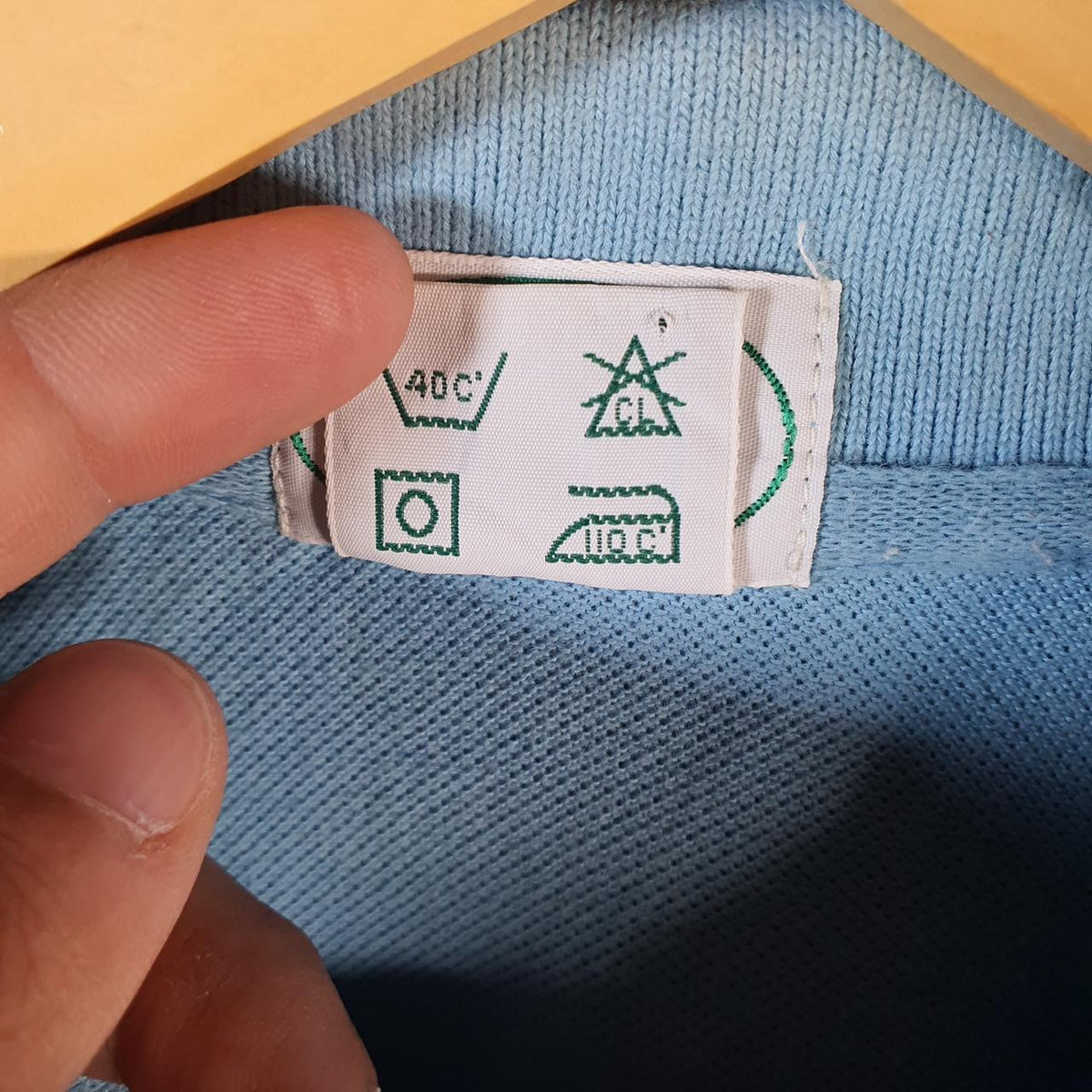 Vintage Izod Lacoste Polo Shirt Men’s Medium Blue Classic Fit Embroidered Logo