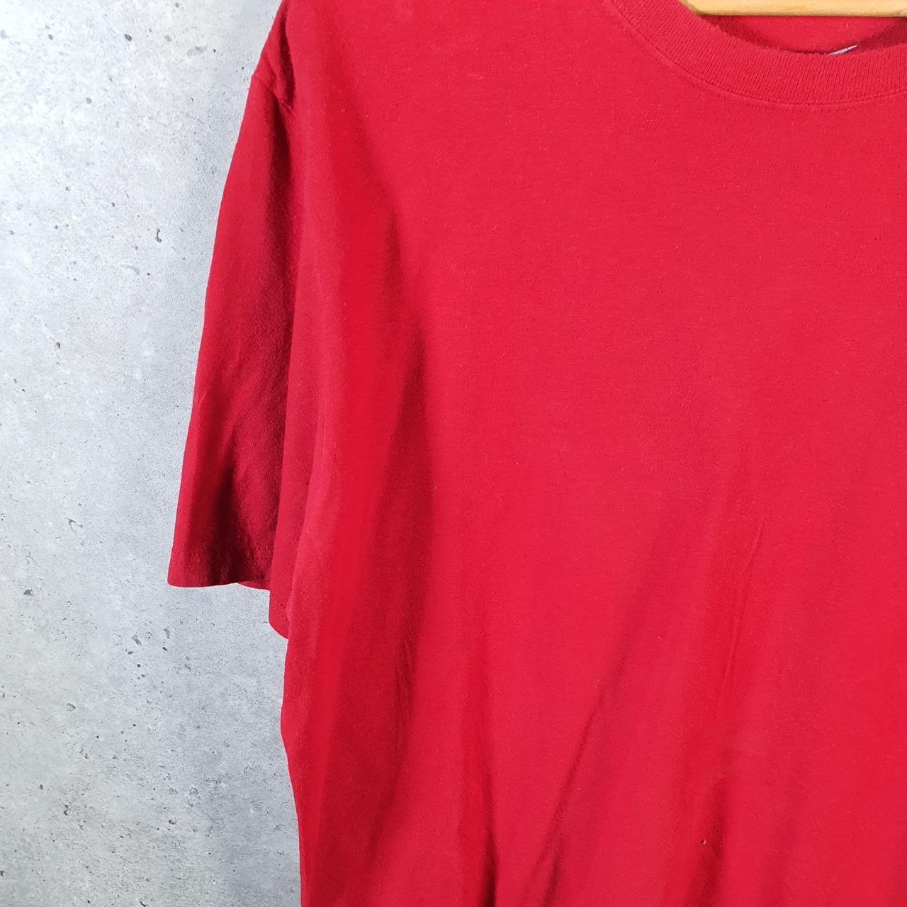 Vintage Nike T Shirt Men’s XL Red Embroidered Single Swoosh Logo Athletic Big Fish Vintage