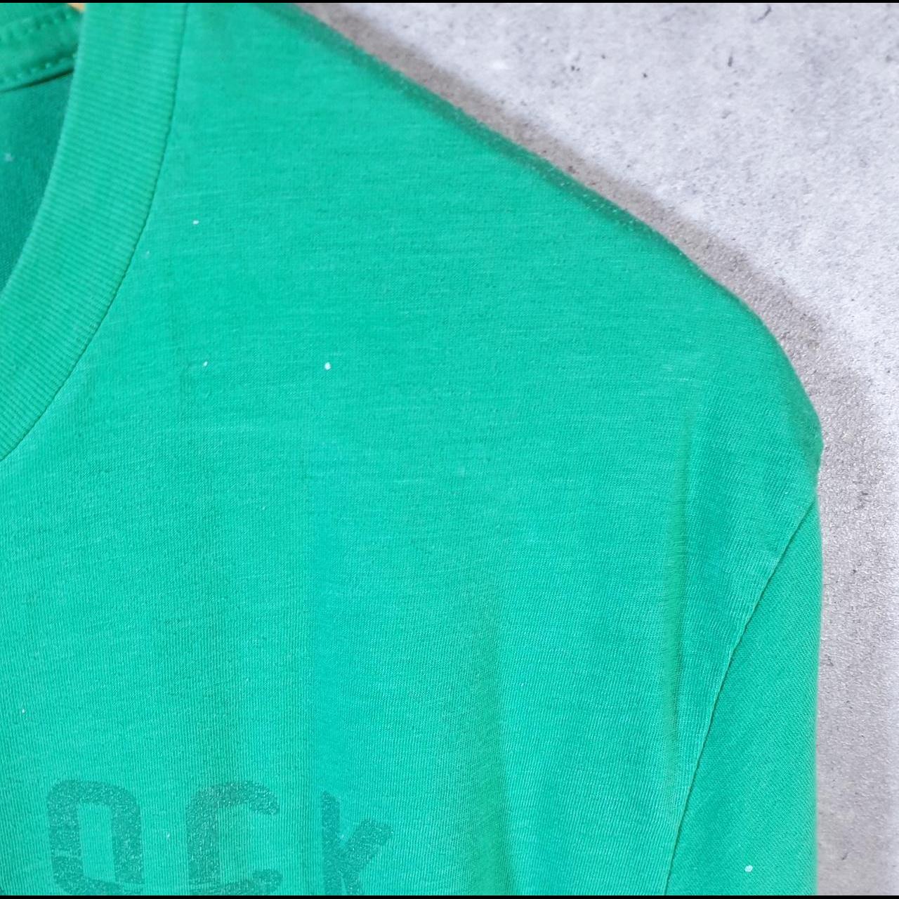 Vintage Adidas Shamrock Run Portland T Shirt Men’s Small Green Three Stripes Logo Athletic