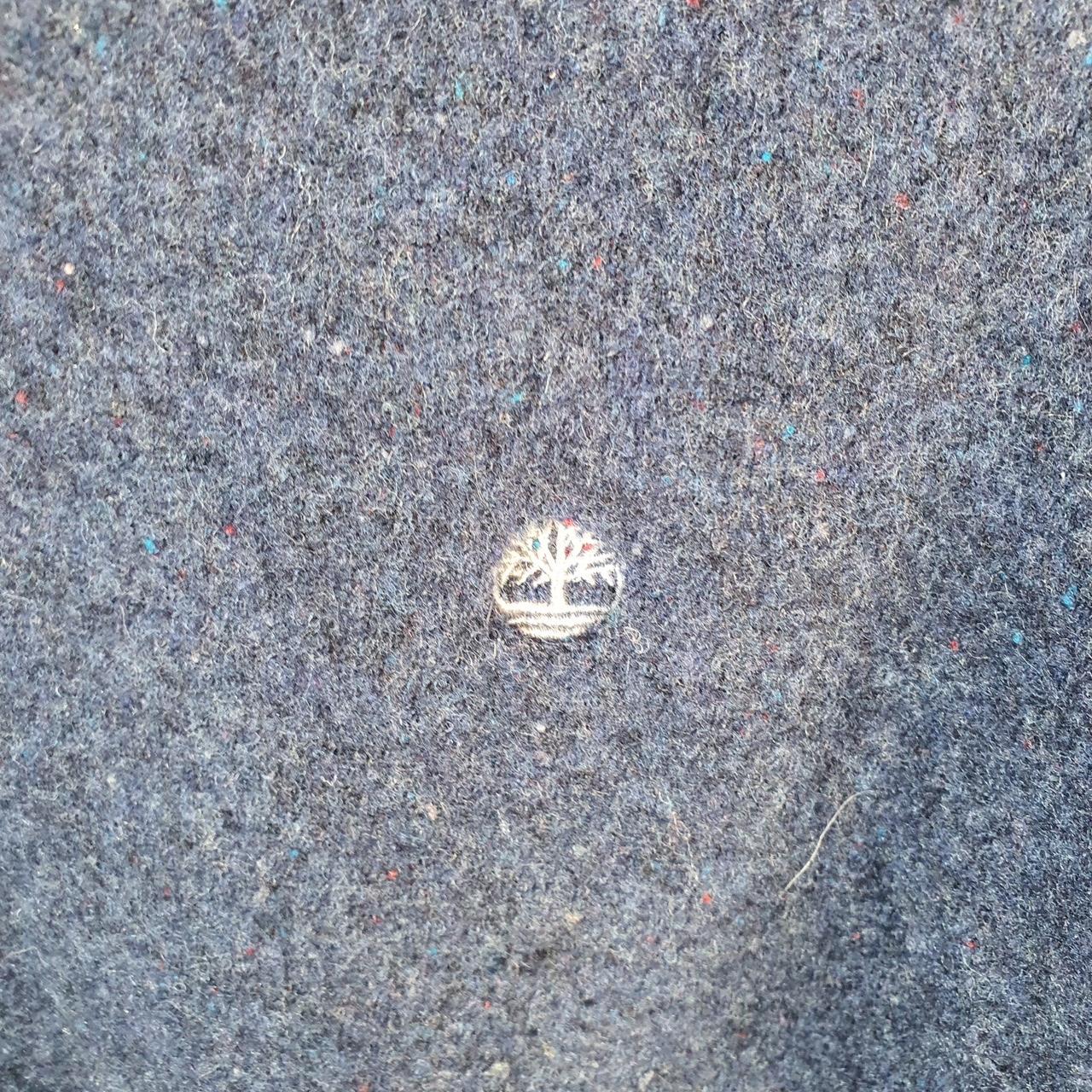 Vintage Timberland Merino Wool Knit Sweater Womens Medium Navy Blue Logo