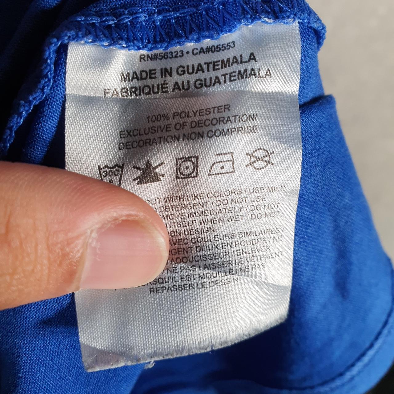 Vintage Nike Dri Fit Spellout T Shirt Men’s Medium Blue Logo Swoosh Athletic