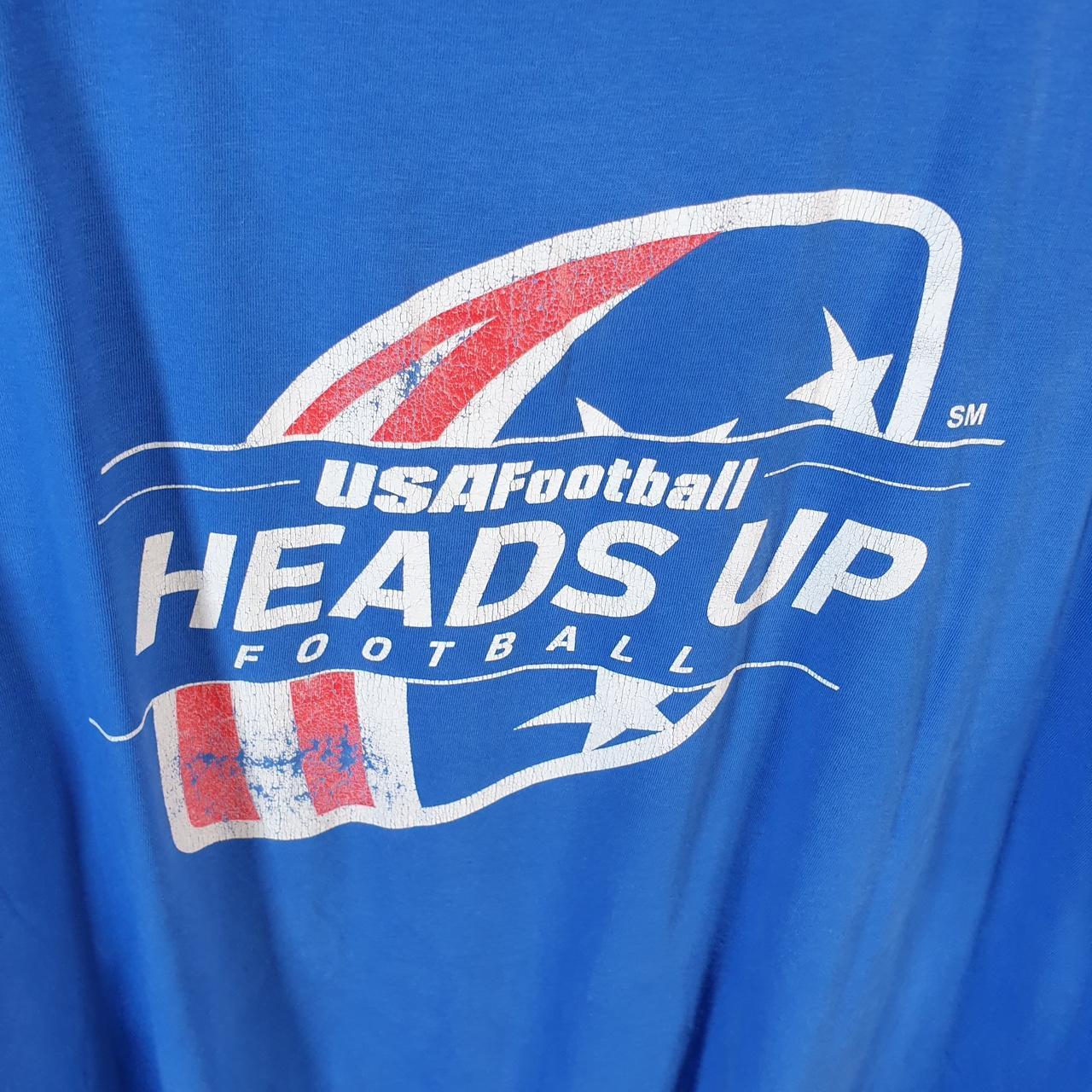 Vintage Nike USA Football T Shirt Men’s XL Blue Logo Swoosh Athletic