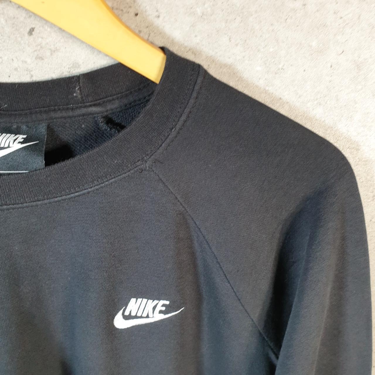 Vintage Nike Embroidered Club Sweatshirt Womens XL Black Swoosh Y2K