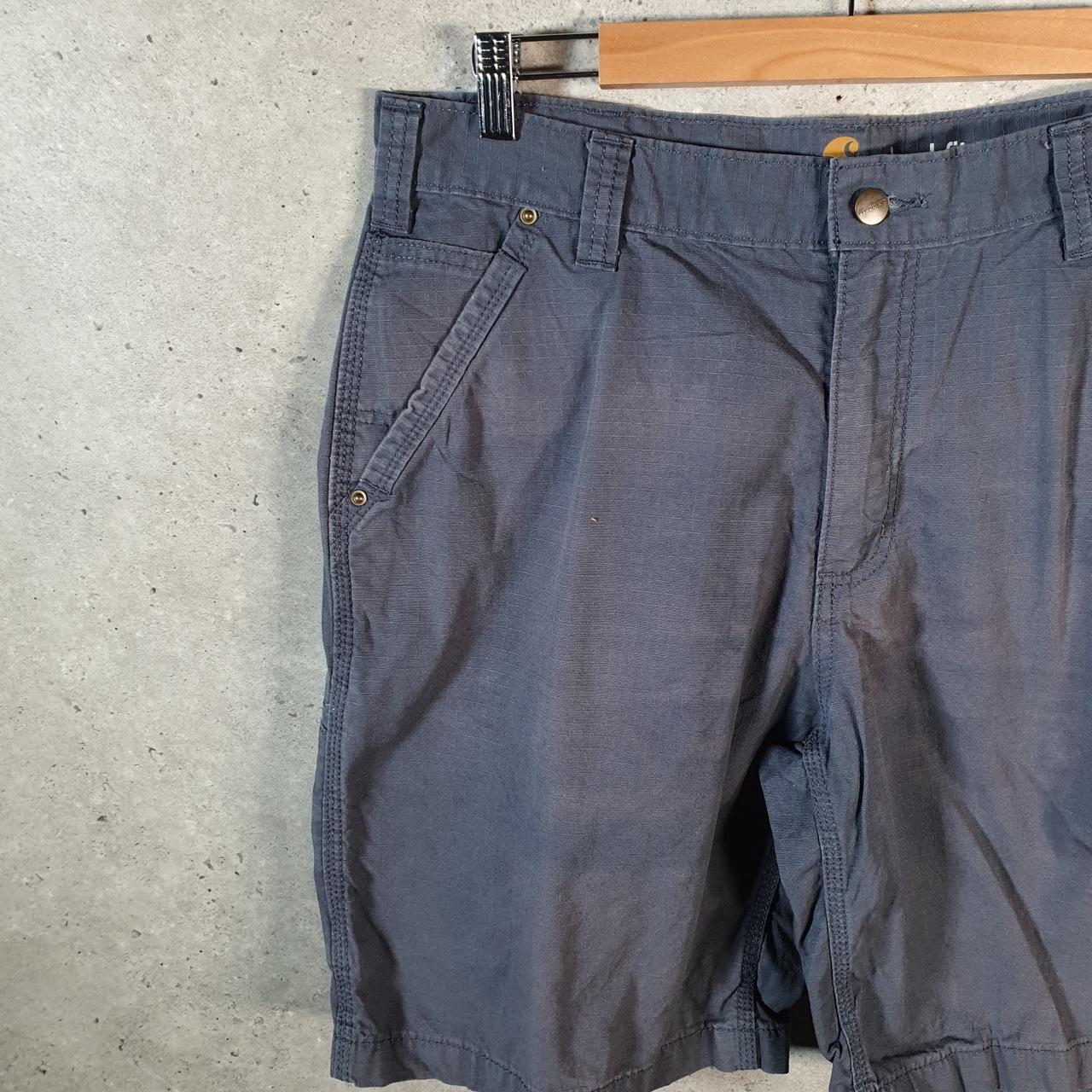 Vintage Carhartt Baggy Carpenter Shorts Jorts Cargo Men’s W36 Grey Relaxed Fit Workwear A4873