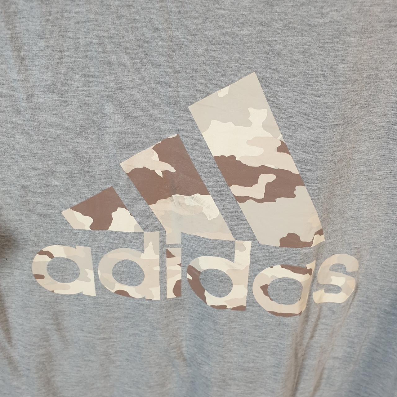 Vintage Adidas Amplifier T Shirt Men’s Large Grey Three Stripes Logo Athletic