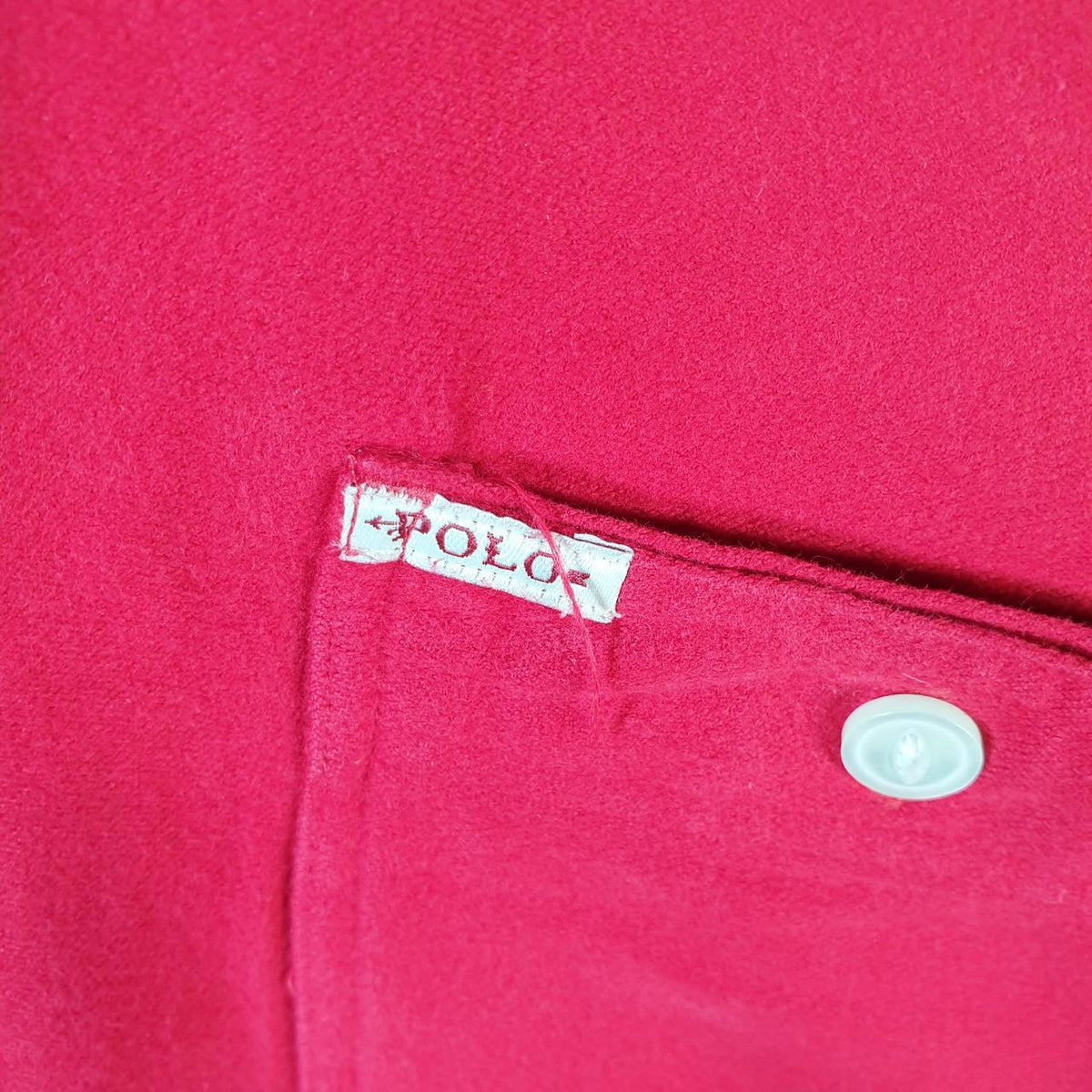 Vintage Ralph Lauren Button Down Shirt Men’s Medium Red Classic Fit Cotton