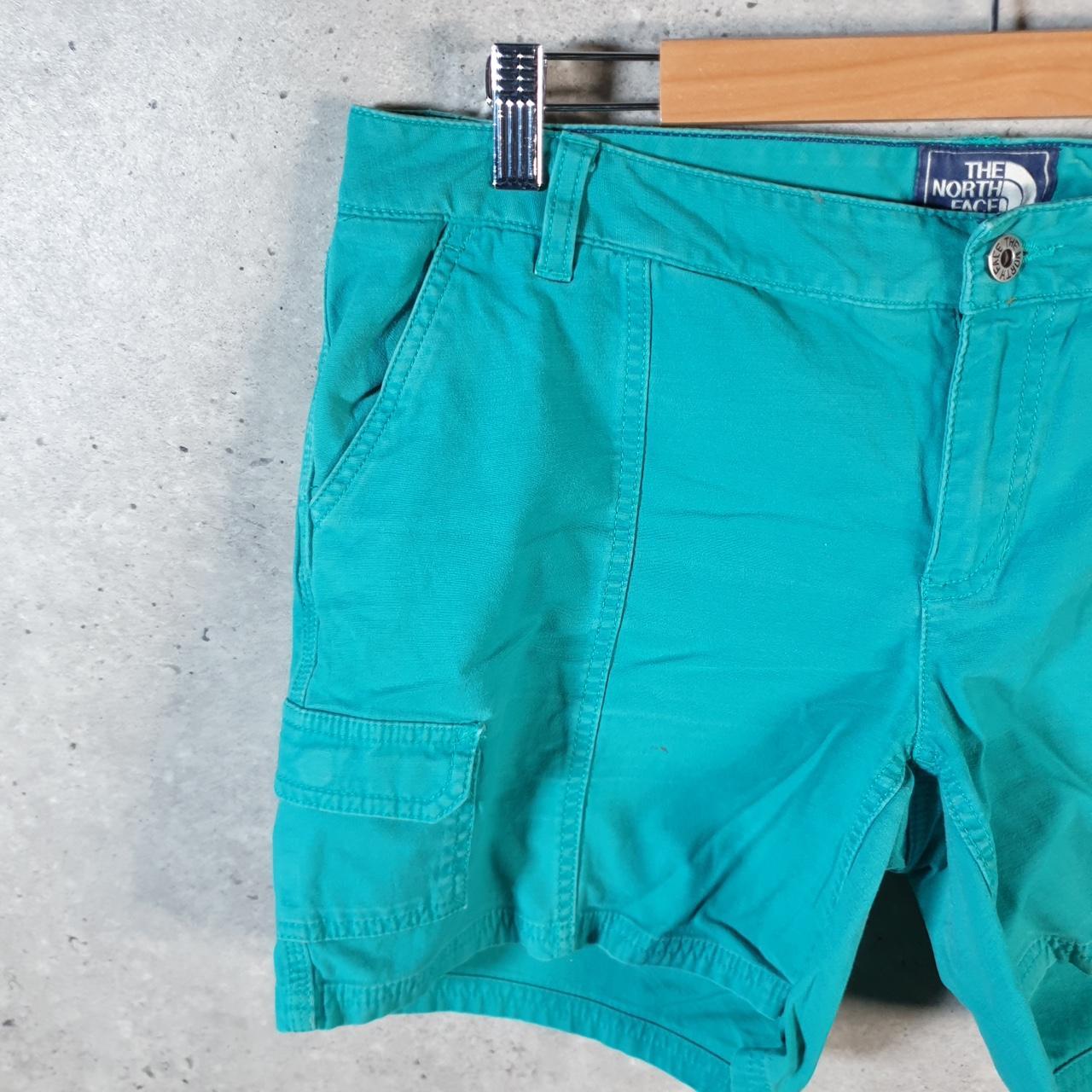 Vintage The North Face TNF Shorts Jorts Chino Cargo Womens UK16 Blue Baggy Cotton