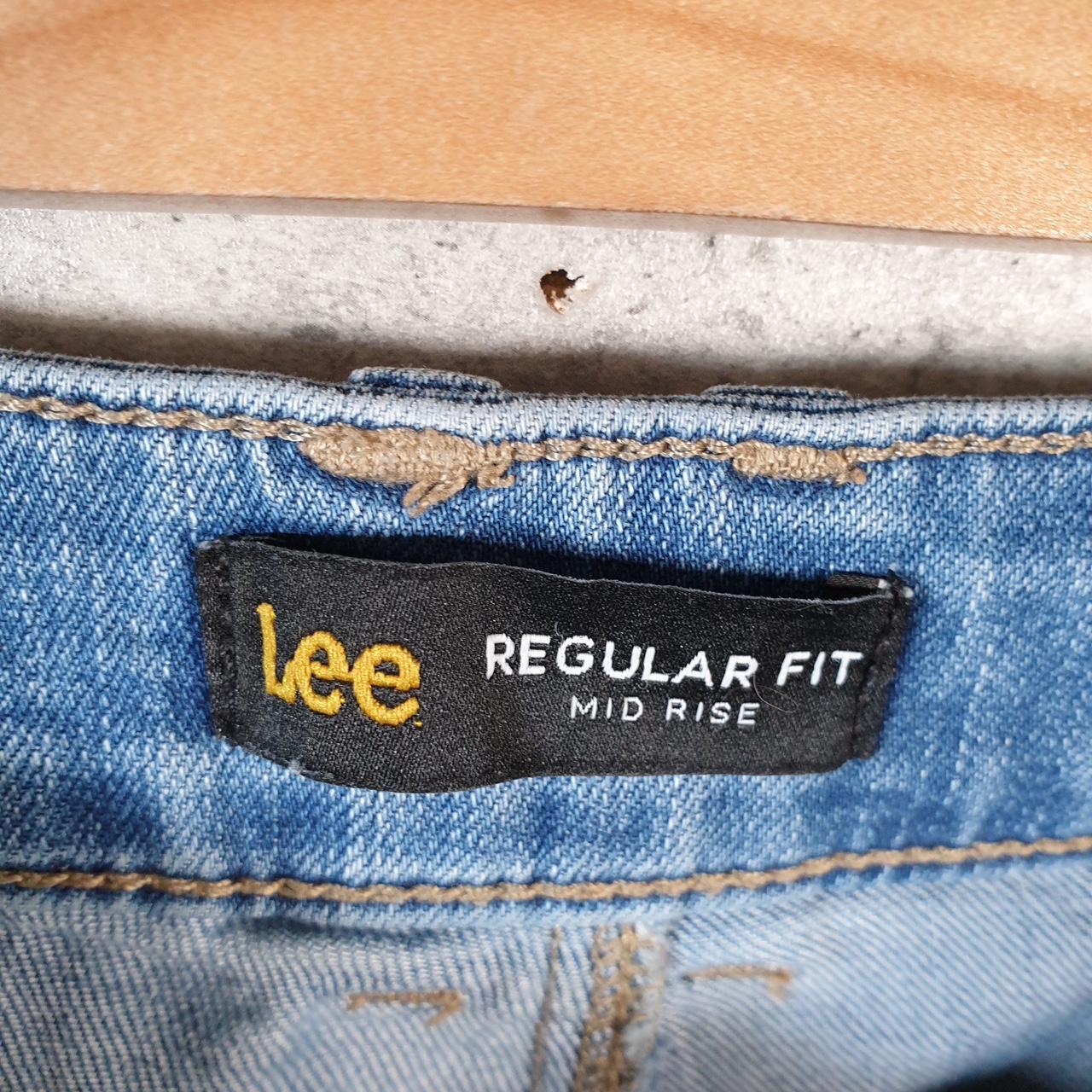 Vintage Lee Baggy Shorts Jorts Cargo Womens W34 Blue Relaxed Denim