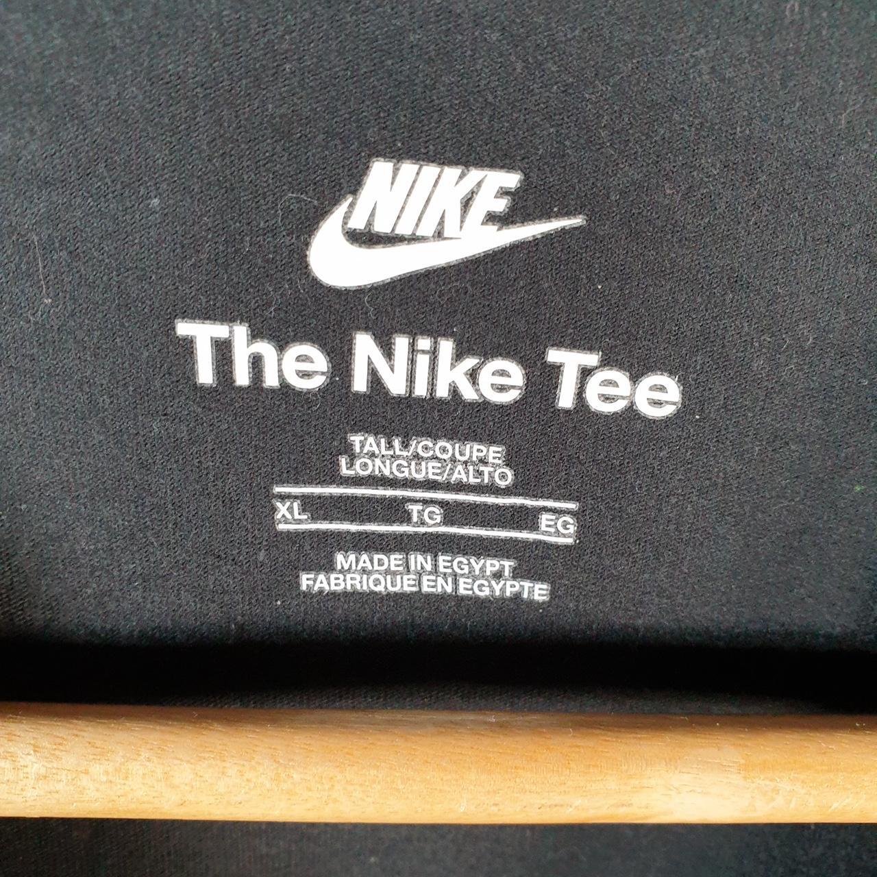 Vintage Nike T Shirt Men’s XL Black Printed Single Swoosh Logo Athletic C8255