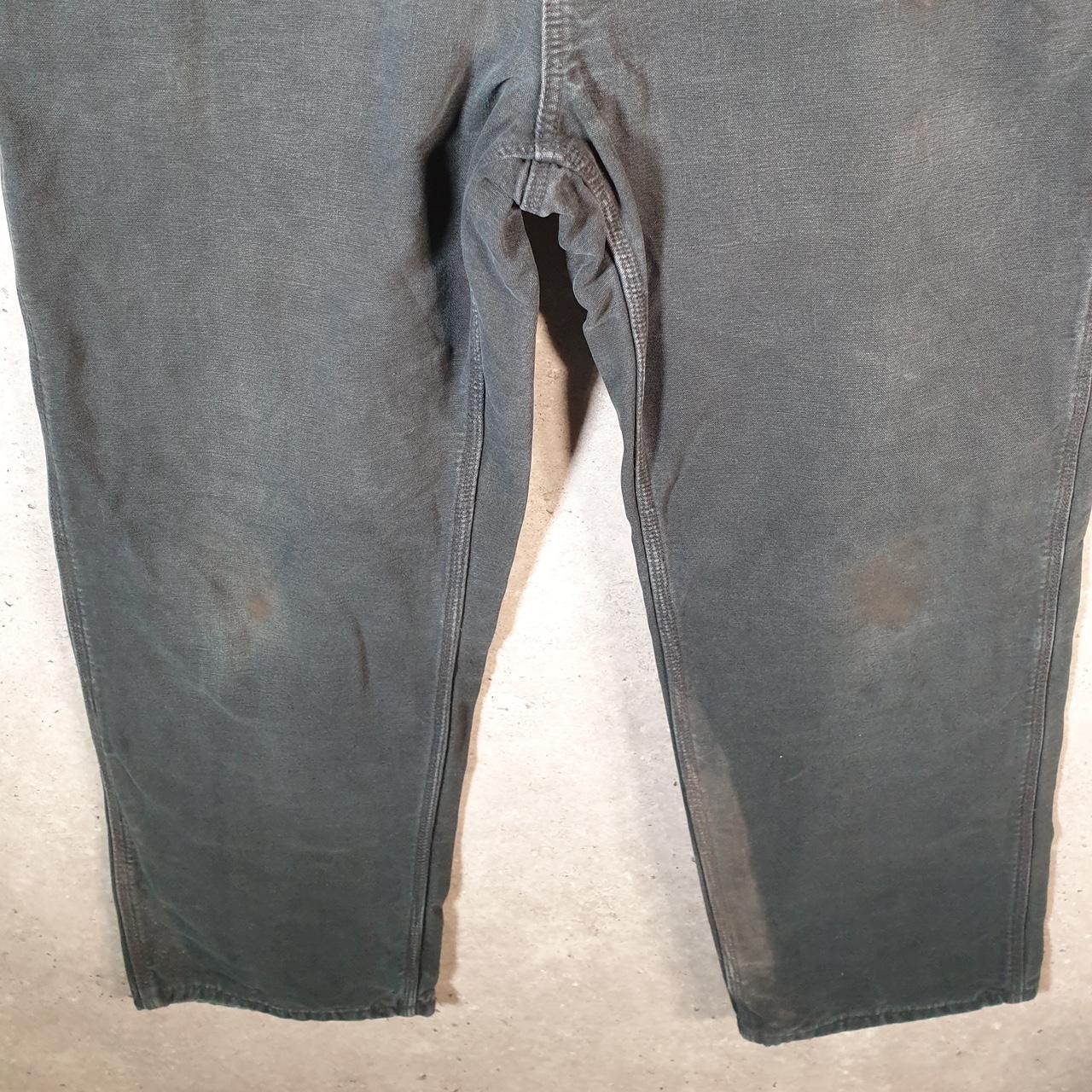 Vintage Carhartt Carpenter Trousers Mens W36 L32 Black Loose Fit Workwear USA