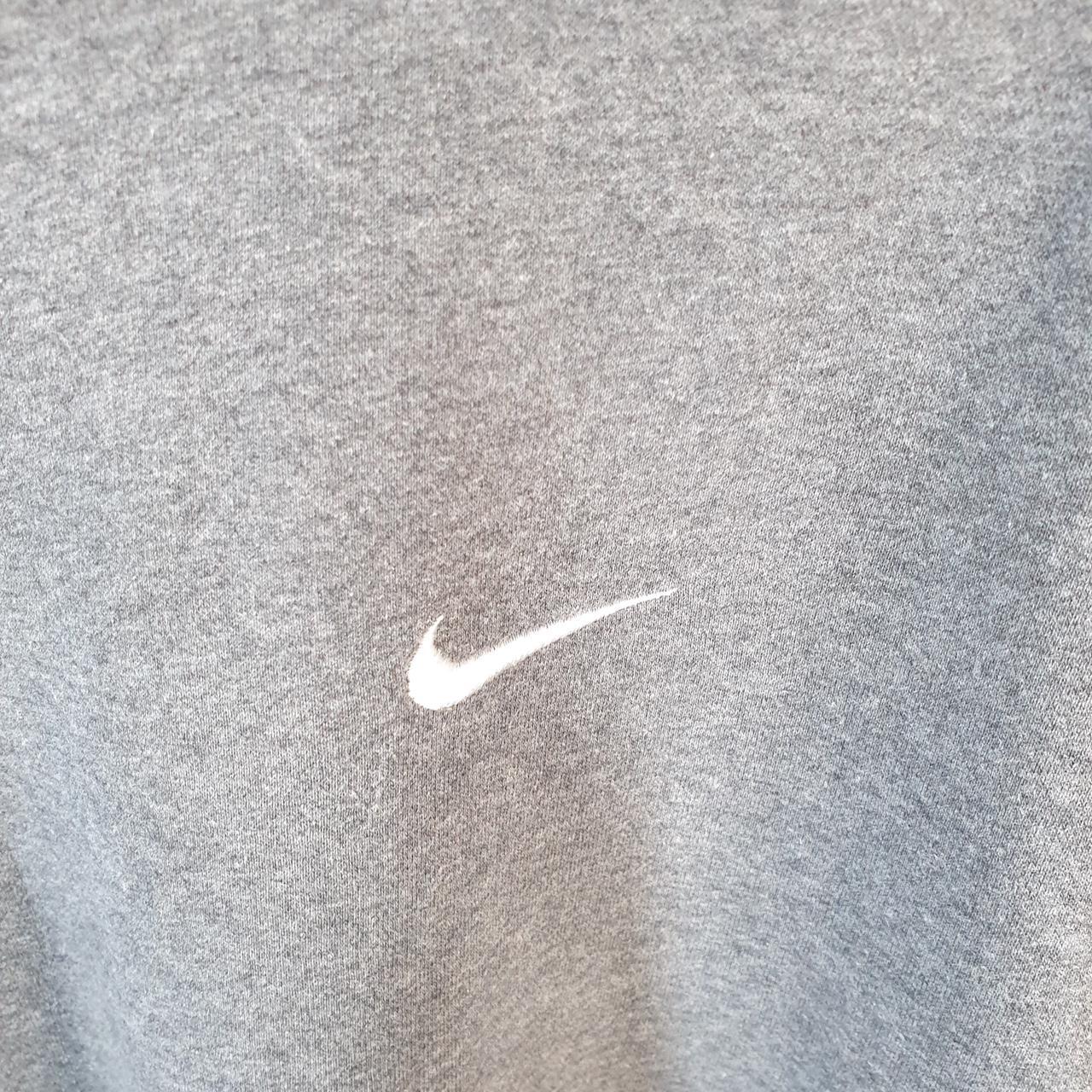 Vintage Nike Club Embroidered Sweatshirt Men’s 2XL Grey Swoosh Y2K Pullover Logo