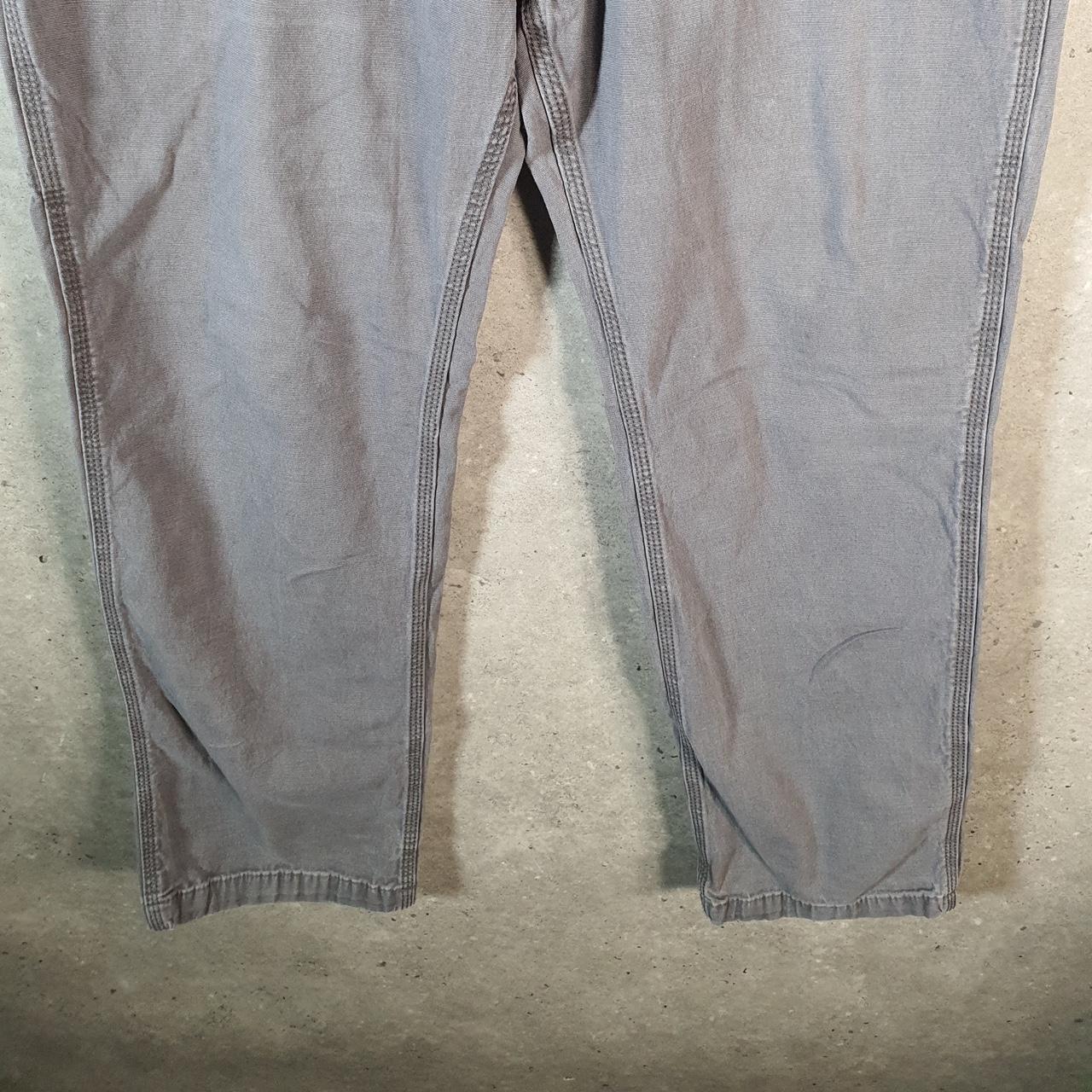 Vintage Carhartt Carpenter Trousers Mens W36 L32 Grey Relaxed Fit Workwear USA
